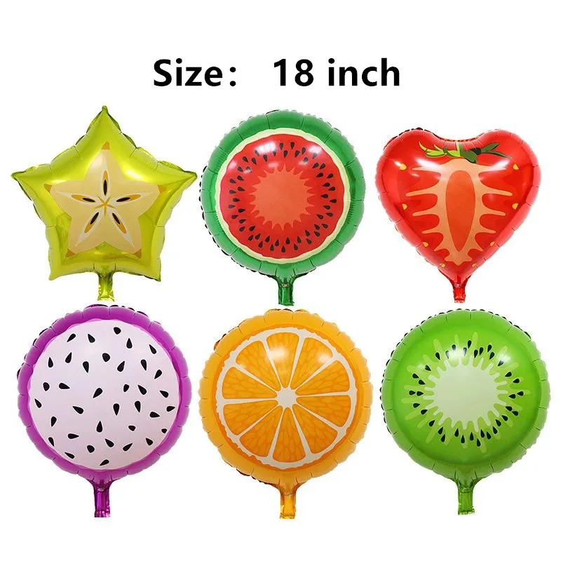 Hawaiian Midsummer Fruits Aluminium Foil Balloons Happy Birthday Party Decorations Adult Kids DIY Home Event Party Supplies
Hawaiian Midsummer Fruits Aluminium Foil Balloons Happy Birthday Party Decorations Adult Kids DIY Home Event Party Supplies
