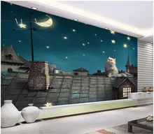 3d wallpaper custom photo Blue sky under the roof to see the moon cat room painting 3d wall murals wallpaper for walls 3 d
3d wallpaper custom photo Blue sky under the roof to see the moon cat room painting 3d wall murals wallpaper for walls 3 d