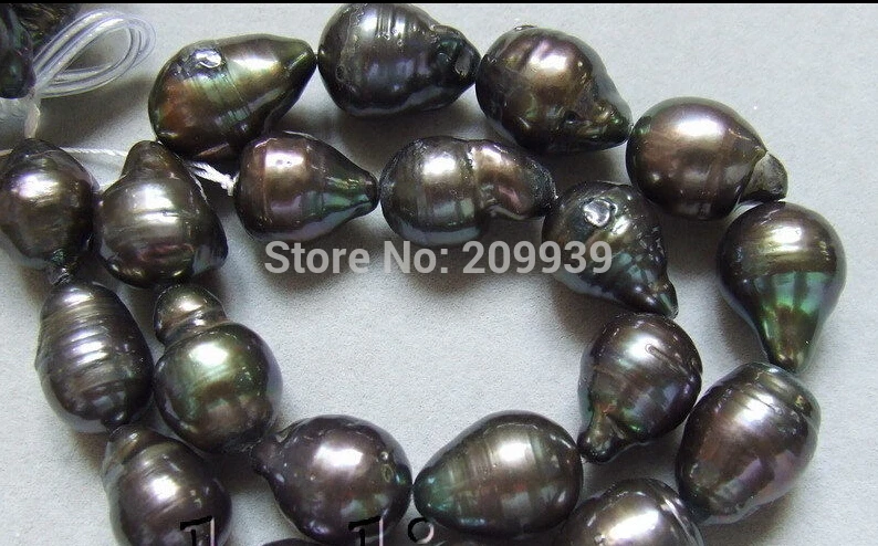 Hot sell ->@@ N309 16x25MM Black Nucleated Flameball Baroque Pearls Bead 15.5" 5.2 -Top quality free shipping
Hot sell ->@@ N309 16x25MM Black Nucleated Flameball Baroque Pearls Bead 15.5" 5.2 -Top quality free shipping