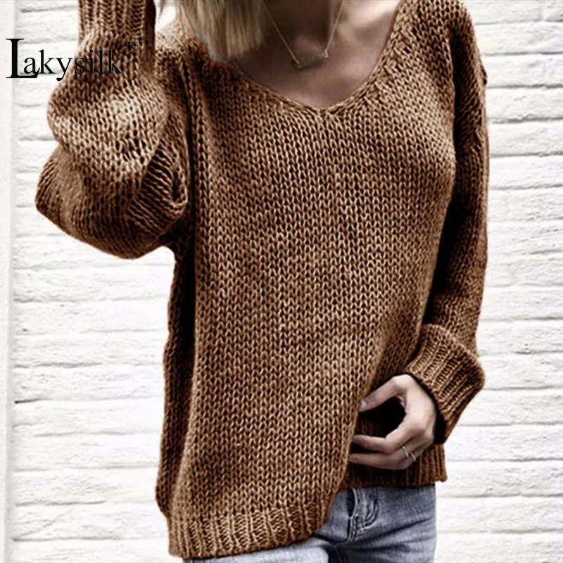 Women Plus Size Sweaters Ladies Sexy V-Neck Off Shoulder Knitted Pullovers Ladies Casual Loose Solid Winter Maxi Blouse Tops 
Women Plus Size Sweaters Ladies Sexy V-Neck Off Shoulder Knitted Pullovers Ladies Casual Loose Solid Winter Maxi Blouse Tops