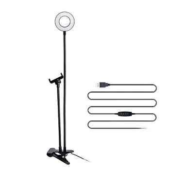 New Photo Studio Selfie LED Ring Light with Cellphone Holder Stand for Live Stream Makeup Camera Lamp for iPhone Android Phones
New Photo Studio Selfie LED Ring Light with Cellphone Holder Stand for Live Stream Makeup Camera Lamp for iPhone Android Phones