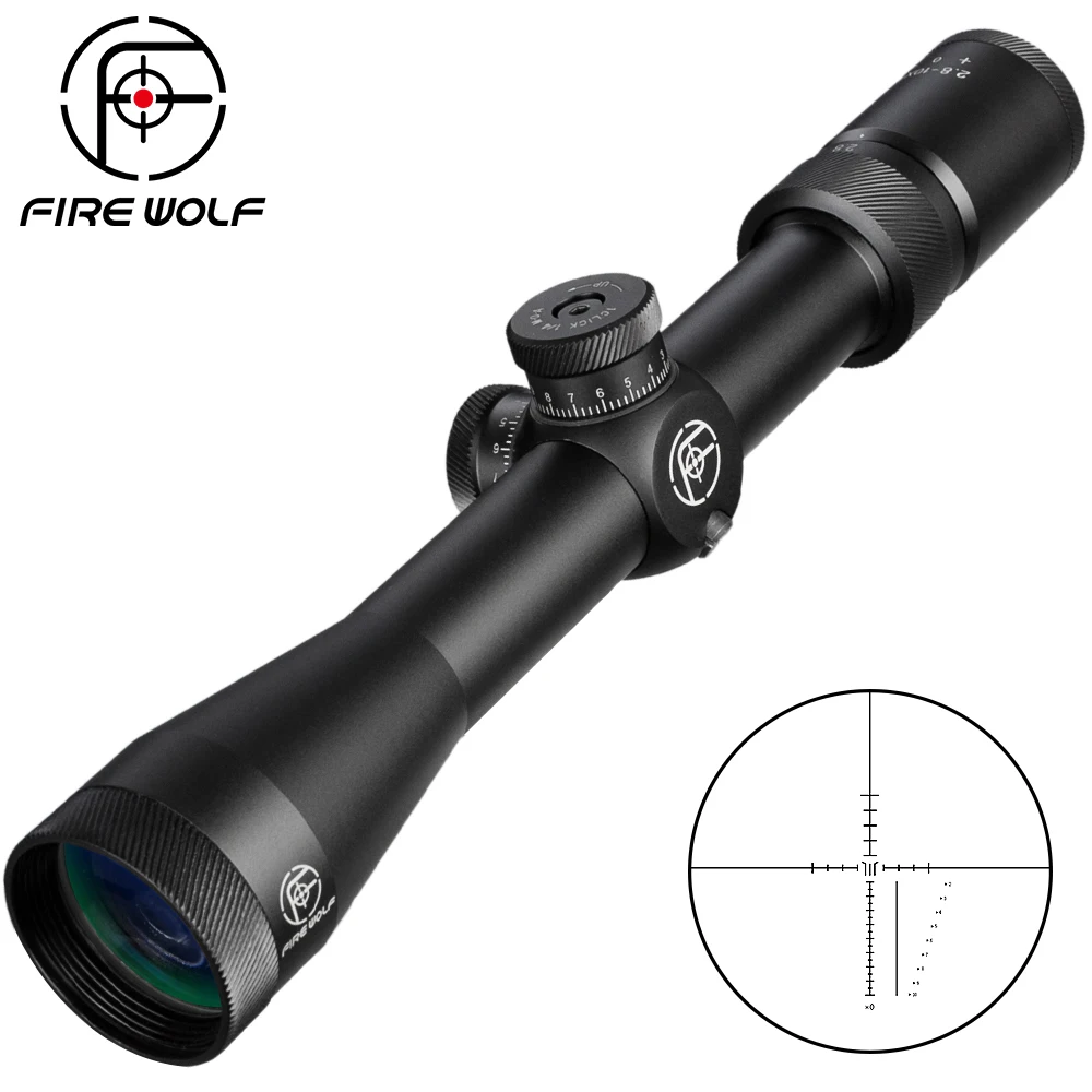 

2.8-10X40 Riflescope Hunting Green Reticle Optical Sight Hunting Rifle Scope Tactical Optics Airsoft Air Guns Scopes