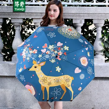 New Design Fashion Oil Painting Deer Pattern Umbrella Compact High Quality For Women Men Rain Pongee Sun Umbrellas
New Design Fashion Oil Painting Deer Pattern Umbrella Compact High Quality For Women Men Rain Pongee Sun Umbrellas