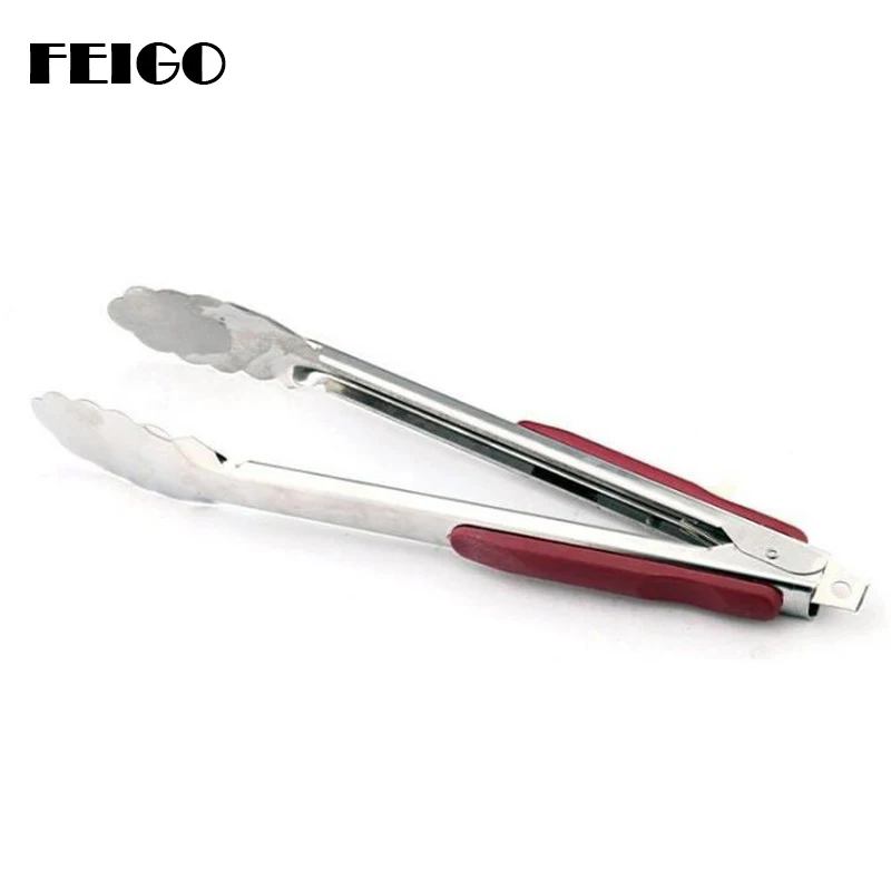 FEIGO Anti-hot Kitchen Food Tongs Stainless Steel BBQ Cooking Food Serving Utensil tong Anti Heat Bread Clip Pastry Clamp F265
FEIGO Anti-hot Kitchen Food Tongs Stainless Steel BBQ Cooking Food Serving Utensil tong Anti Heat Bread Clip Pastry Clamp F265
