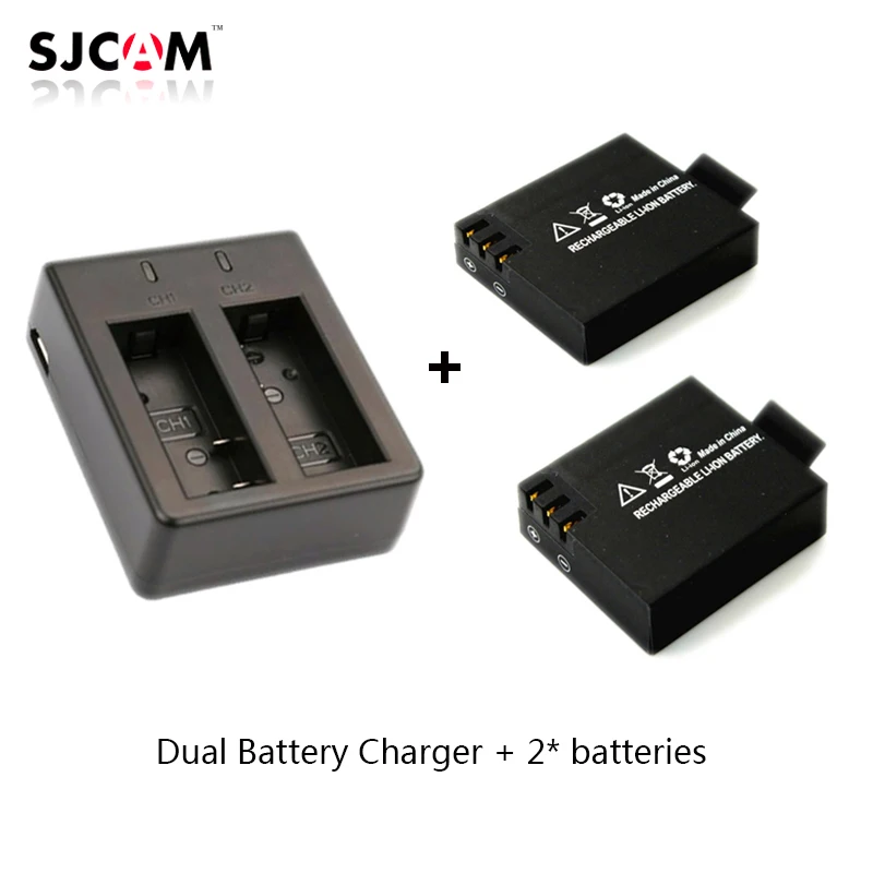 2pcs original SJCAM Sj4000 battery Sj5000 battery + Dual Battery Charger for SJCAM SJ4000 5000 Series Camera Accessories
2pcs original SJCAM Sj4000 battery Sj5000 battery + Dual Battery Charger for SJCAM SJ4000 5000 Series Camera Accessories