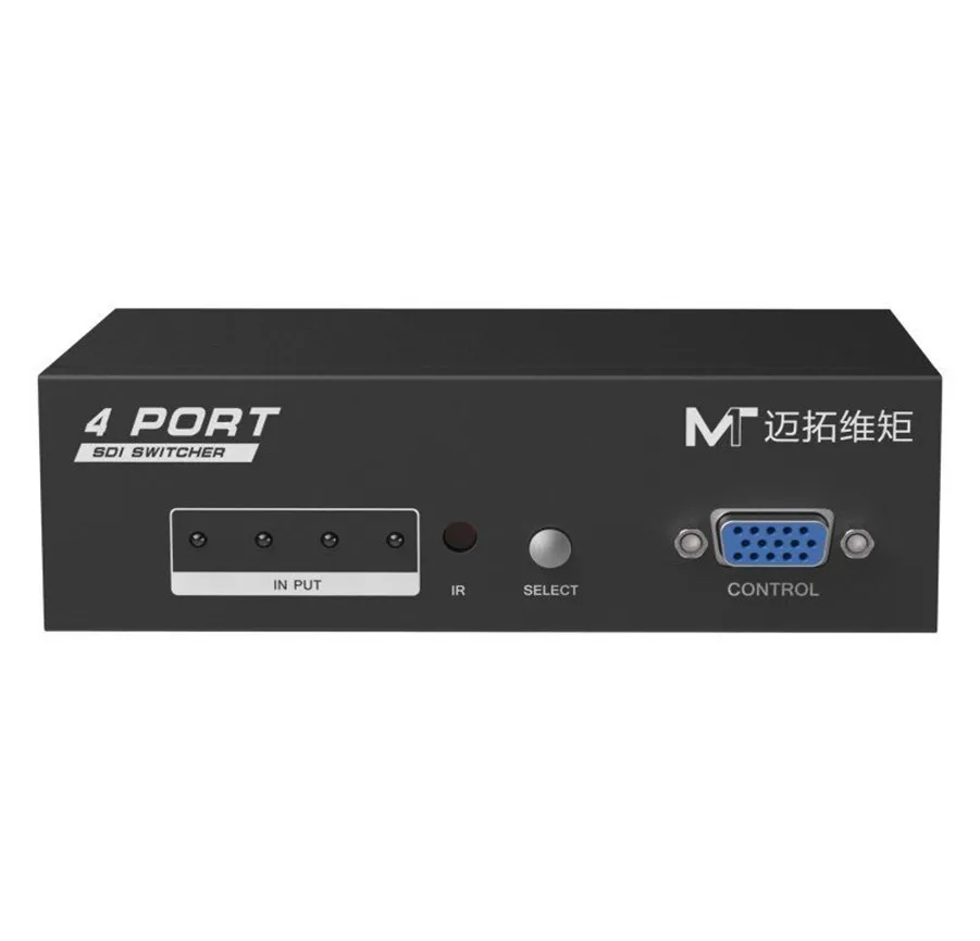 Mt-Viki 4 Port SDI Switch Video Camera Selector IR Remote Contrller SD-SDI HD-SDI 3G-SDI Compatible 1080P High Resolution SD401
Mt-Viki 4 Port SDI Switch Video Camera Selector IR Remote Contrller SD-SDI HD-SDI 3G-SDI Compatible 1080P High Resolution SD401