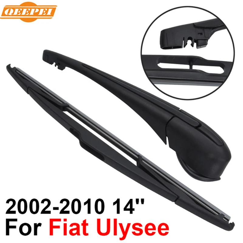 QEEPEI Rear Windscreen Wiper and Arm For Fiat Ulysee 2002-2010 14'' 5 door MPV High Quality Iso9000 Natural Rubber RFT50-1A
QEEPEI Rear Windscreen Wiper and Arm For Fiat Ulysee 2002-2010 14'' 5 door MPV High Quality Iso9000 Natural Rubber RFT50-1A