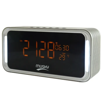 Abuzhen Radio Speaker Bluetooth Speaker Stereo Sound with Alarm Clock and Large LED Dimmable Display for Bedroom Kitchen Hotel
Abuzhen Radio Speaker Bluetooth Speaker Stereo Sound with Alarm Clock and Large LED Dimmable Display for Bedroom Kitchen Hotel