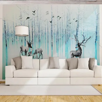 Watercolor ELK Forest Photo Wallpaper Snow Nature Scenery Mural Wallpaper for Sofa TV Background Wall Covering Animal Murals
Watercolor ELK Forest Photo Wallpaper Snow Nature Scenery Mural Wallpaper for Sofa TV Background Wall Covering Animal Murals
