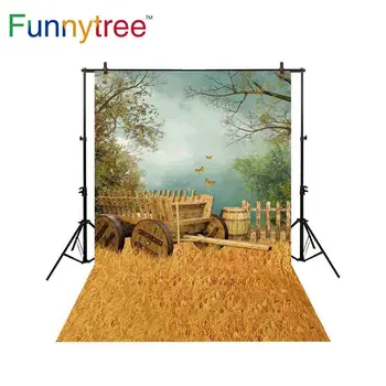 Funnytree backdrop for photographic studio autumn view farm tree cart grassland butterfly nature background photocall photobooth
Funnytree backdrop for photographic studio autumn view farm tree cart grassland butterfly nature background photocall photobooth