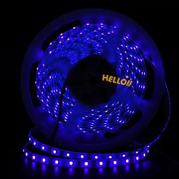 5M 3528 UV Purple DC12V 300 LED Flexible 395-400NM UV Ultraviolet White PCB Led Flexible Strip Light Tape Black lamp lighting
5M 3528 UV Purple DC12V 300 LED Flexible 395-400NM UV Ultraviolet White PCB Led Flexible Strip Light Tape Black lamp lighting
