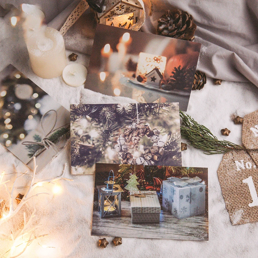 30pcs Christmas light design card multi-use as Scrapbooking party invitation DIY gift greeting card message postcard
30pcs Christmas light design card multi-use as Scrapbooking party invitation DIY gift greeting card message postcard