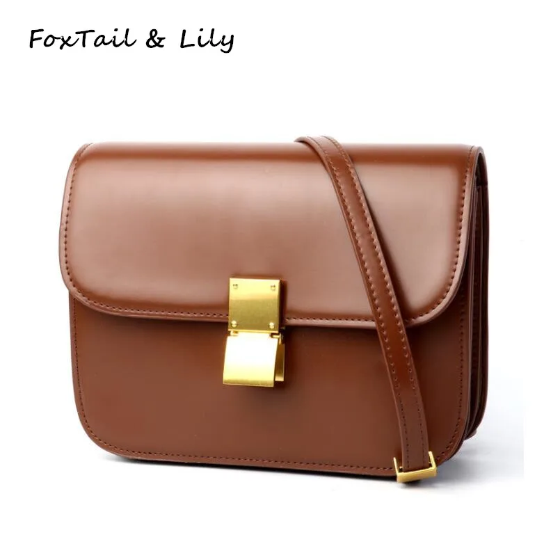 FoxTail & Lily Brand Designer Genuine Leather Lady Small Box Bags Popular Fashion Shoulder Messenger Bag Women Leather Handbags
FoxTail & Lily Brand Designer Genuine Leather Lady Small Box Bags Popular Fashion Shoulder Messenger Bag Women Leather Handbags