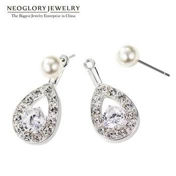 Neoglory Fashion Teardrop Jacket Earrings For Women Cubic Zirconia Pearl Engagement Wedding Jewelry Allergy-Free White Gift FA
Neoglory Fashion Teardrop Jacket Earrings For Women Cubic Zirconia Pearl Engagement Wedding Jewelry Allergy-Free White Gift FA