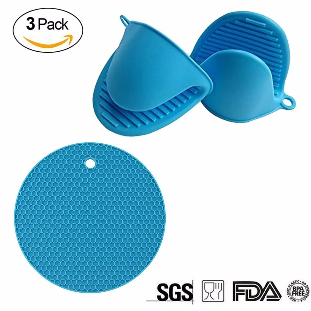 3Pcs Heat Resistant Silicone Mini Cooking Oven Mitts Glove for Kitchen+1 Set Silicone Potholder Hot Pads Pot Holder
3Pcs Heat Resistant Silicone Mini Cooking Oven Mitts Glove for Kitchen+1 Set Silicone Potholder Hot Pads Pot Holder