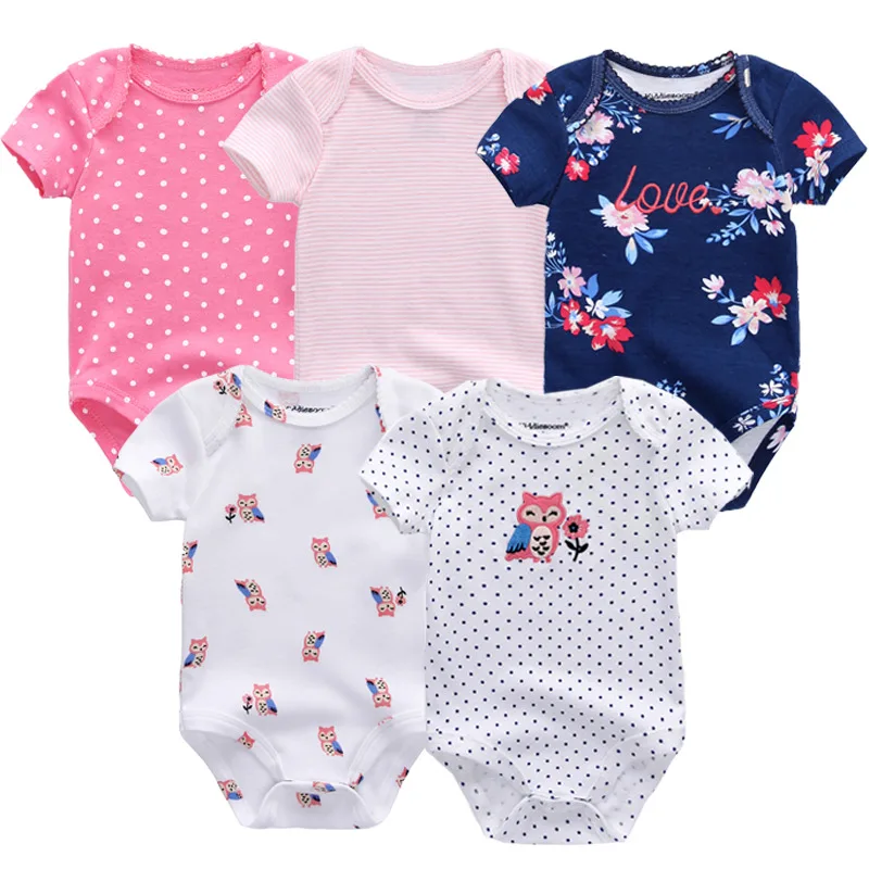 

New Baby clothing bodysuit ropa bebe fantasia menina print short sleeve cotton infant costume Roupas de bebe newborn clothes