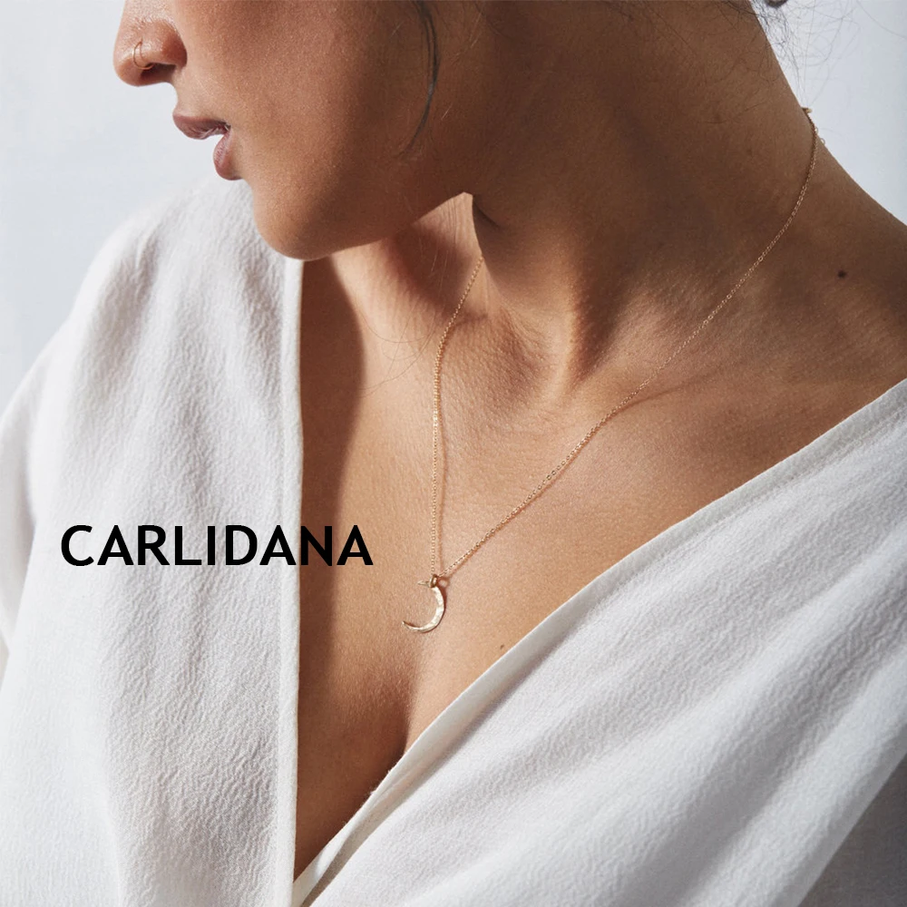 CARLIDANA Statement Stainless Steel Necklace Women Moon Pendant Necklace dainty Chokers Necklaces for women Graduation Gift
CARLIDANA Statement Stainless Steel Necklace Women Moon Pendant Necklace dainty Chokers Necklaces for women Graduation Gift