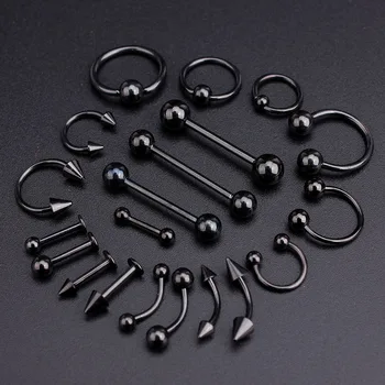 100pcs/set Black Stainless Steel Ear Taper And Plug Tetching Flesh Tunnel Ear Gauges Stretcher Expander Body Piercing Jewelry
100pcs/set Black Stainless Steel Ear Taper And Plug Tetching Flesh Tunnel Ear Gauges Stretcher Expander Body Piercing Jewelry