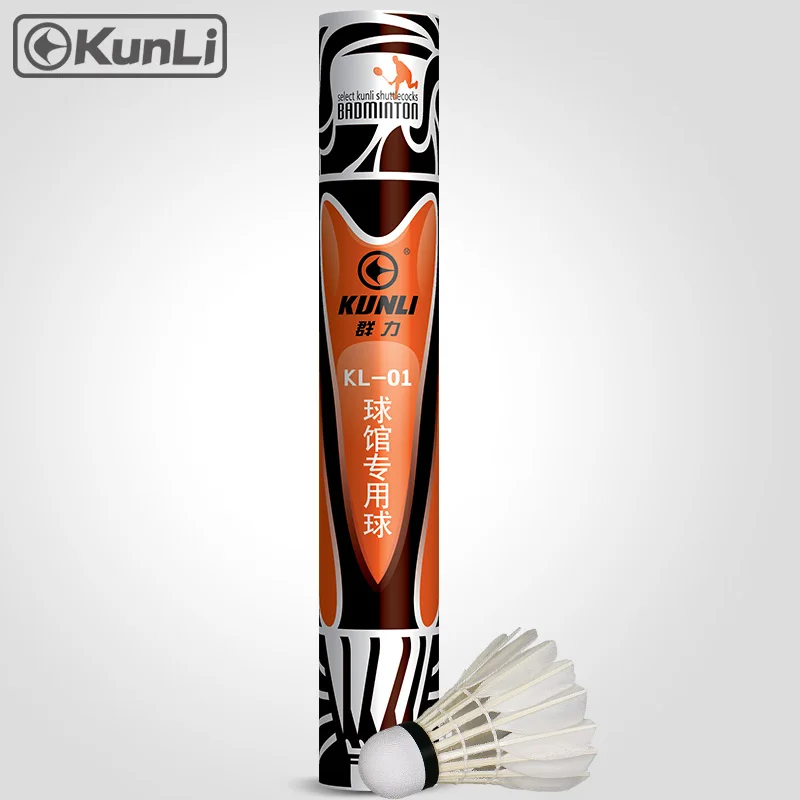 original Kunli Brand badminton shuttlecock KL-01 grade A duck feather shuttlecocks for Tournament super durable feather ball
original Kunli Brand badminton shuttlecock KL-01 grade A duck feather shuttlecocks for Tournament super durable feather ball