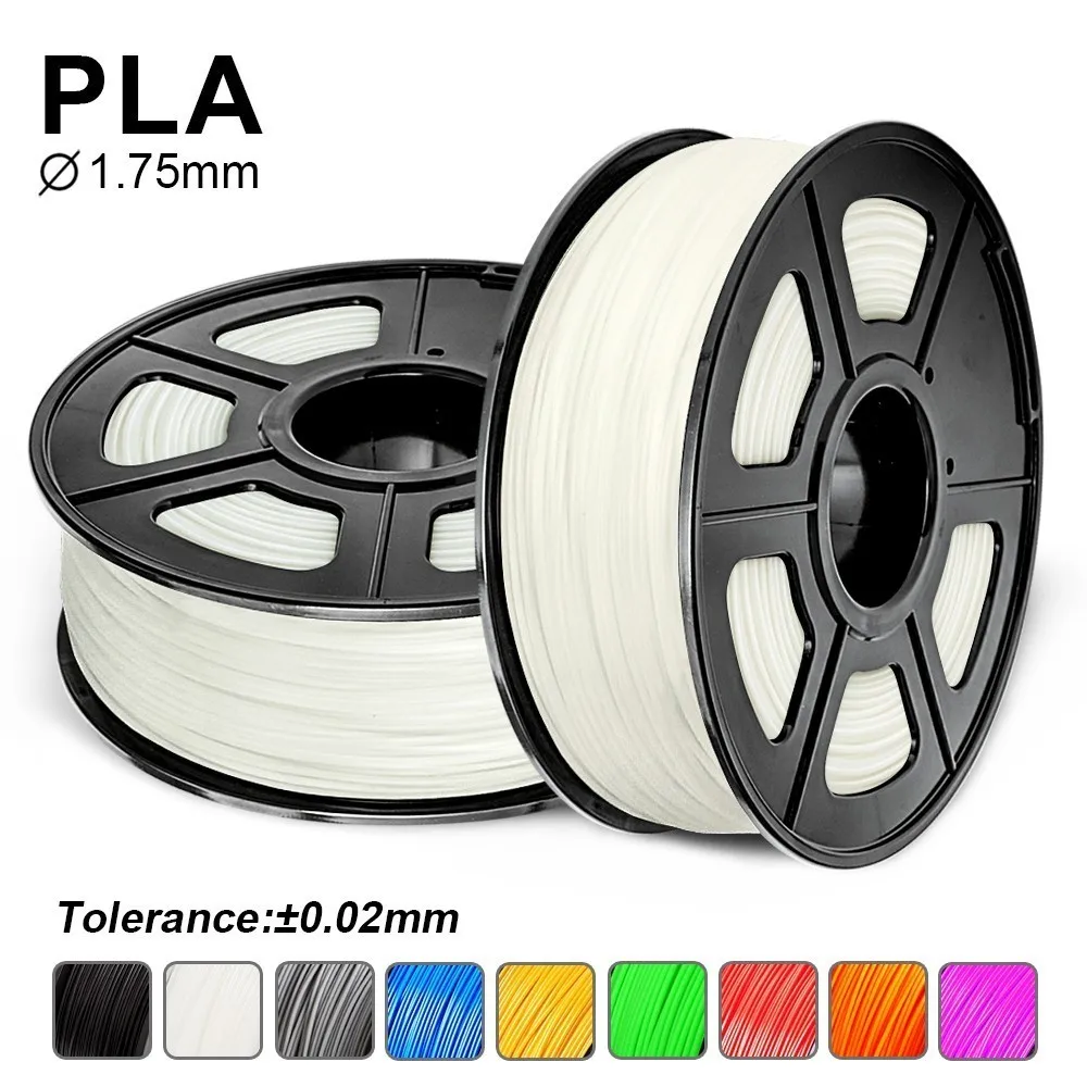 

SUNLU PLA Filament For 3D Printer 1.75MM Glow In Dark Sublimation Blank Plastic PLA Consumable 1KG/2.2LBS With Spool