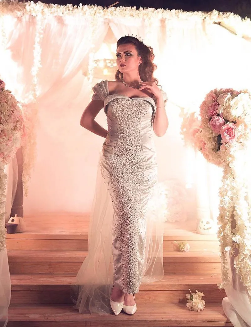 Arabic Luxury Beading Pearls Vestidos De Festa Long Straight Cap Sleeves Evening Dresses Ankle Length Celebrity Dresses 2019
Arabic Luxury Beading Pearls Vestidos De Festa Long Straight Cap Sleeves Evening Dresses Ankle Length Celebrity Dresses 2019