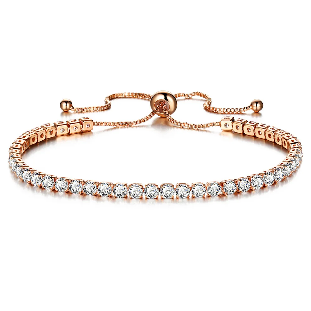 Luxury zirconia Tennis bracelets For women 1 Row Bling Gold Silver Adjustable charm bracelet Bangle Fashion Wedding Jewelry Gift
Luxury zirconia Tennis bracelets For women 1 Row Bling Gold Silver Adjustable charm bracelet Bangle Fashion Wedding Jewelry Gift