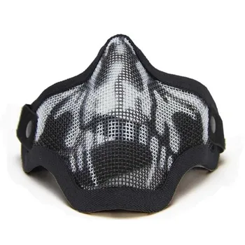 Tactical Airsoft Paintball Metal Net Mesh Protective Masks CS Mask Adult Halloween Skull Ghost Half Face Mask
Tactical Airsoft Paintball Metal Net Mesh Protective Masks CS Mask Adult Halloween Skull Ghost Half Face Mask