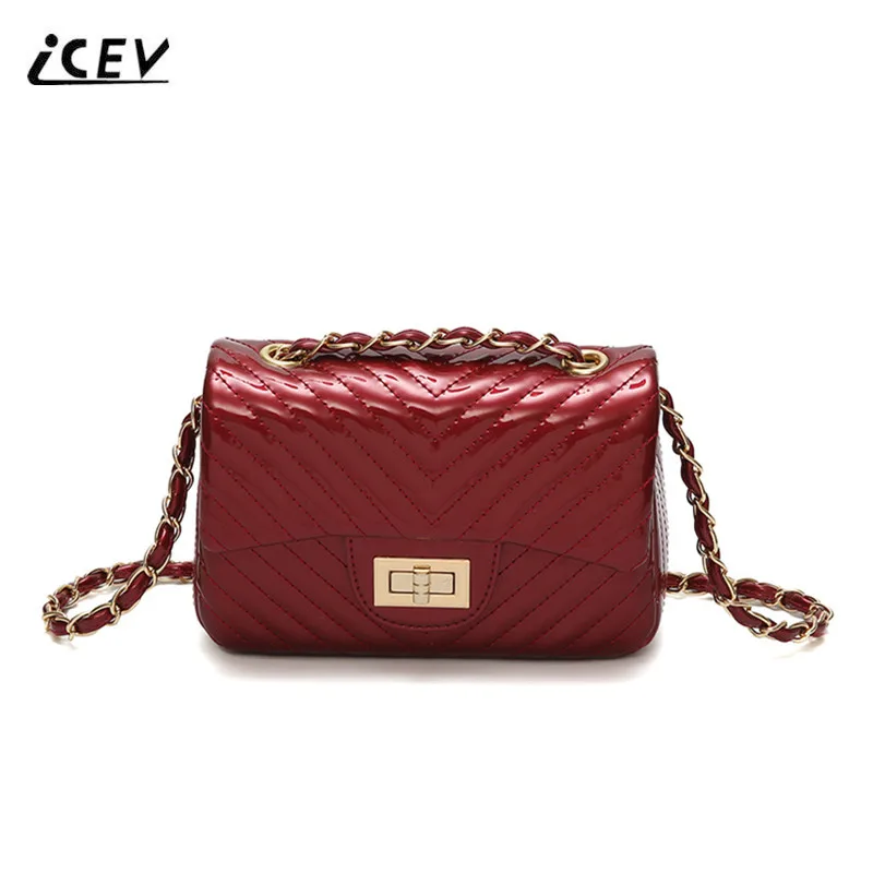 ICEV New European Fashion Ladies Cute Sweet Chains Women Messenger Bag Organizer Patent Leather Bags Handbags Women Famous Brand
ICEV New European Fashion Ladies Cute Sweet Chains Women Messenger Bag Organizer Patent Leather Bags Handbags Women Famous Brand