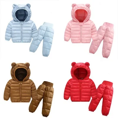 New Arrival Winter Coat Baby Girl Boy Cotton-padded Jacket Kids Down Coat 2pcs set Cute Hood Outerwear Children Clothes
New Arrival Winter Coat Baby Girl Boy Cotton-padded Jacket Kids Down Coat 2pcs set Cute Hood Outerwear Children Clothes