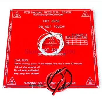 3D Printer Parts MK2B Heatbed + LED + Resistor + Cable + 100K ohm Thermistors PCB Heated
3D Printer Parts MK2B Heatbed + LED + Resistor + Cable + 100K ohm Thermistors PCB Heated