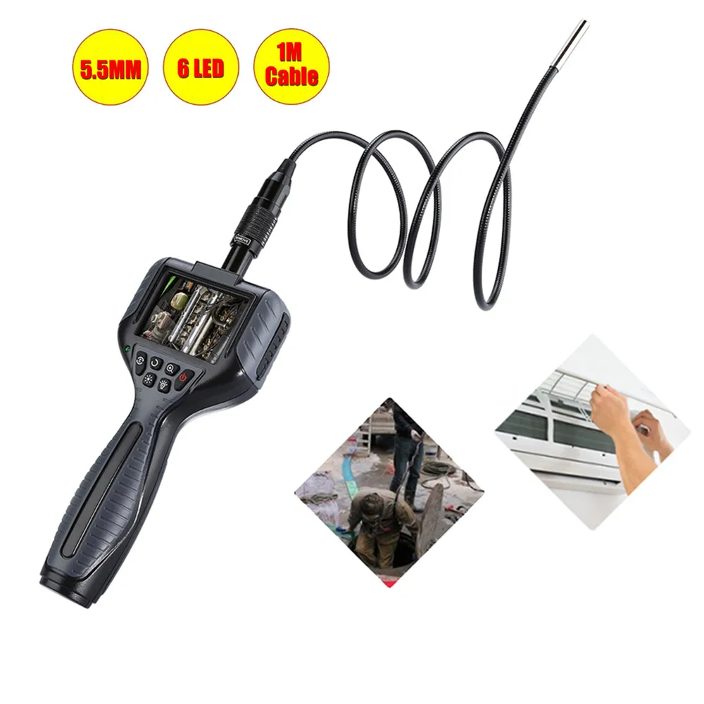 Camera Esgoto 5.5mm Lens Endoscope 1M Snake Tube Pipe Borescope Inspection Surveillance Inspector Video Otoscopio
Camera Esgoto 5.5mm Lens Endoscope 1M Snake Tube Pipe Borescope Inspection Surveillance Inspector Video Otoscopio