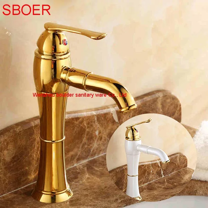 Gold/White Painitng Mixer Tap Solid Brass Single Handle Hole Waterfall Sink Sprout faucet Basin torneiras para pia de banheiro
Gold/White Painitng Mixer Tap Solid Brass Single Handle Hole Waterfall Sink Sprout faucet Basin torneiras para pia de banheiro