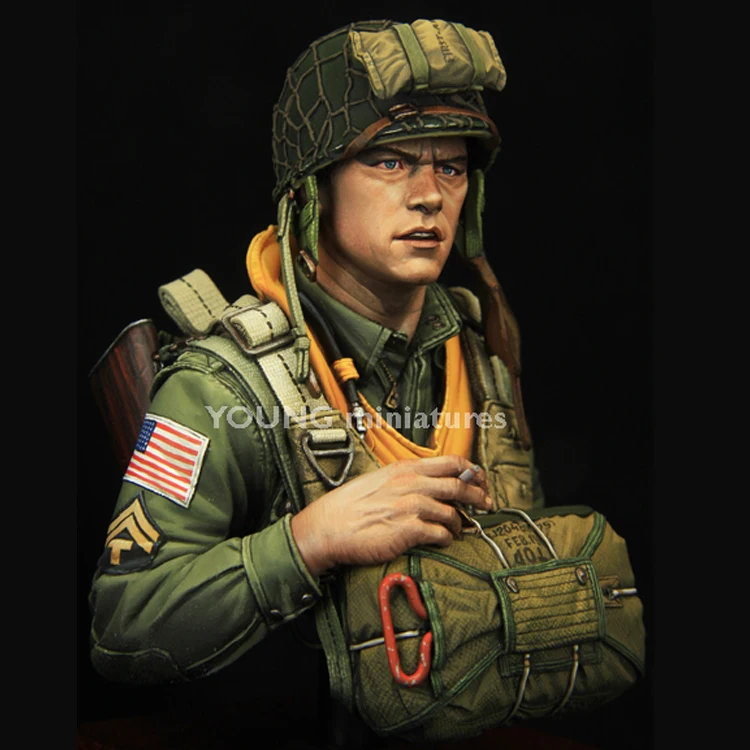 1/10 101st Airborne Division WWII - CURRAHEE, Resin Figure Bust GK, Military subject matter, Uncoated No colour
1/10 101st Airborne Division WWII - CURRAHEE, Resin Figure Bust GK, Military subject matter, Uncoated No colour