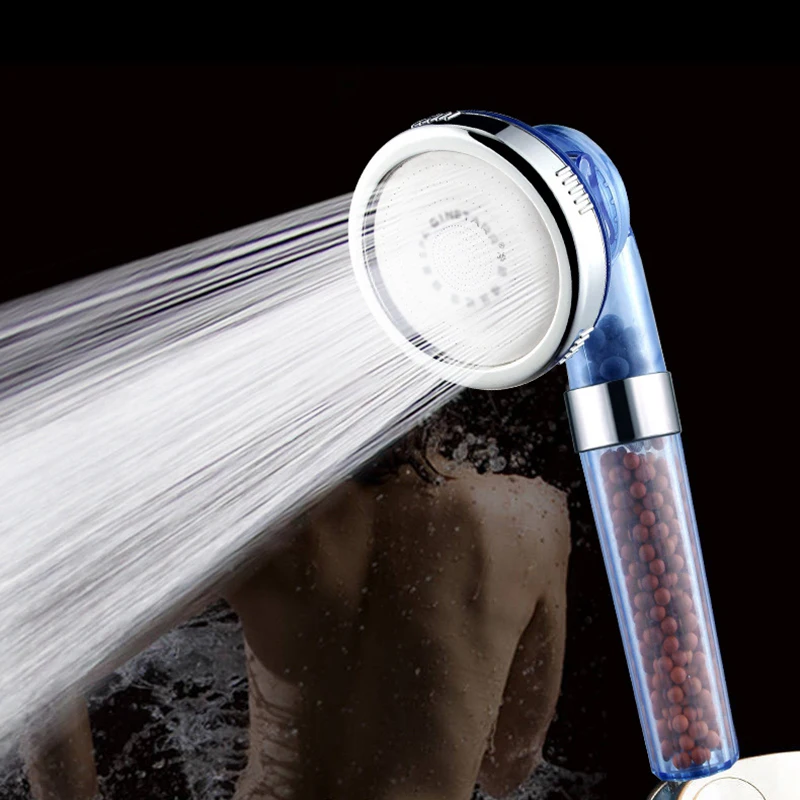 Bathroom Shower Head 3 Function Adjustable Jetting Shower Head High Pressure Handheld Shower Head With Negative Ion Ceramic Ball
Bathroom Shower Head 3 Function Adjustable Jetting Shower Head High Pressure Handheld Shower Head With Negative Ion Ceramic Ball