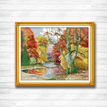 A modern water from the wind autumn Scenery 14CT 11CT counted cross stitch Needlework Set Embroidery kits chinese cross stitch
A modern water from the wind autumn Scenery 14CT 11CT counted cross stitch Needlework Set Embroidery kits chinese cross stitch