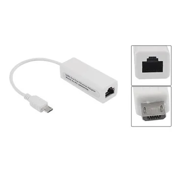 Promotion! Micro USB 5 Pin 10/100 Mbps RJ45 LAN Ethernet Adapter for Tablet PC
Promotion! Micro USB 5 Pin 10/100 Mbps RJ45 LAN Ethernet Adapter for Tablet PC
