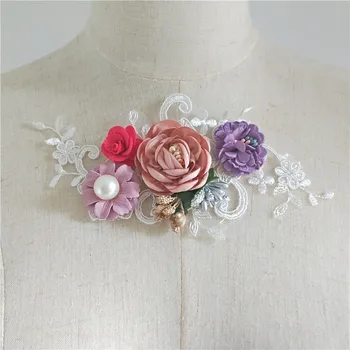 Home diy dress doll's clothing embroidered lace flowers Delicate colorful 3d appliqued embroidery lace patches 19x9CM!
Home diy dress doll's clothing embroidered lace flowers Delicate colorful 3d appliqued embroidery lace patches 19x9CM!