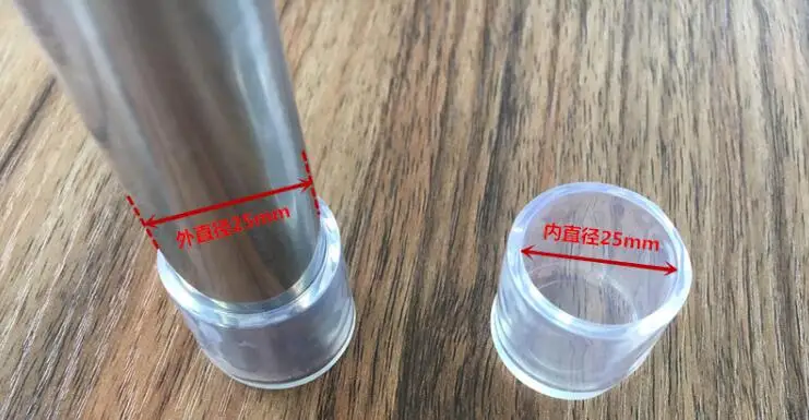 Description Picture 3 of item4pcs Silicone Chair Leg Socks Transparent Square Table Floor Feet Cover Protector Pads Furniture Pipe Hole Plugs Home Decor