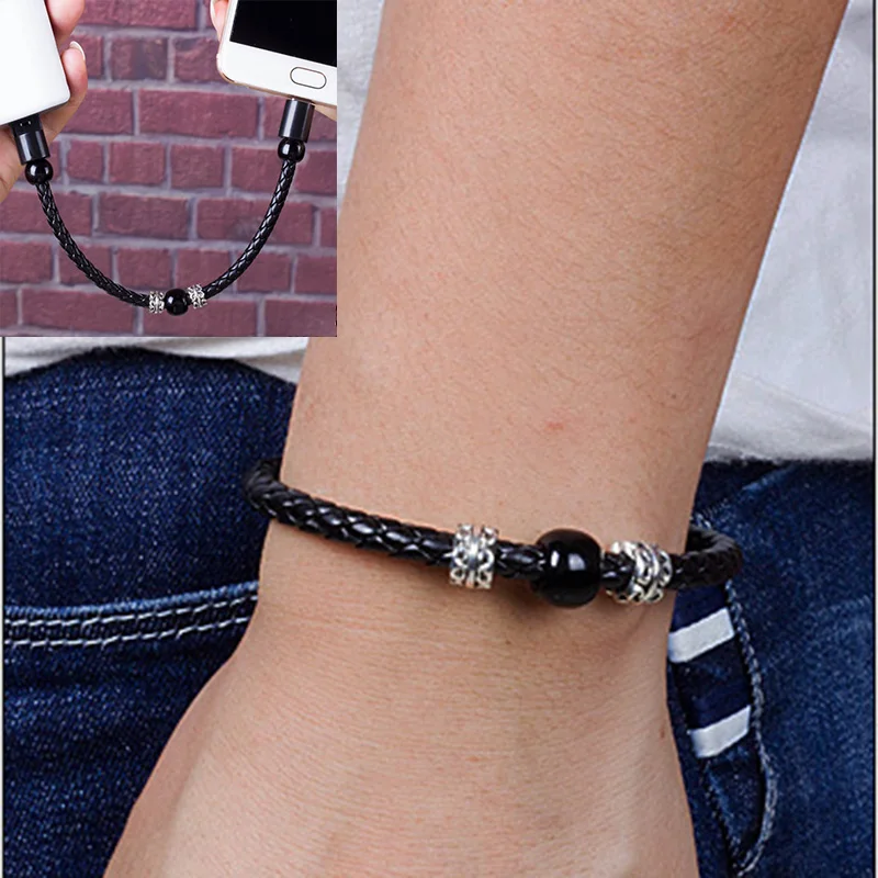 Smart Jewelry Beads Wrist Band USB Charging Fast Charger Data Cable for IPhone TypeC Mirco USB Hand knitted Outdoor Bracelet
Smart Jewelry Beads Wrist Band USB Charging Fast Charger Data Cable for IPhone TypeC Mirco USB Hand knitted Outdoor Bracelet
