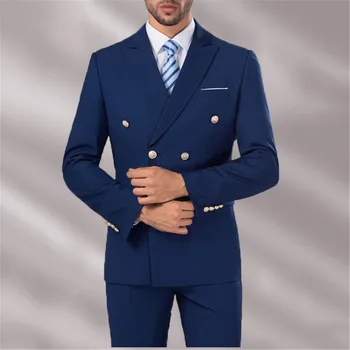 2018 tailored navy blue men suits smart casual peaked lapel jacket double breasted man blazer business wedding prom tuxedo pants
2018 tailored navy blue men suits smart casual peaked lapel jacket double breasted man blazer business wedding prom tuxedo pants