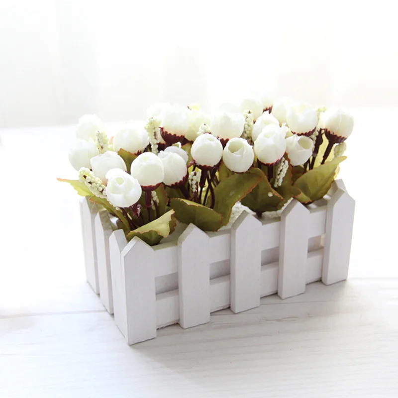 16cm*8*13 Artificial Rose Flower with Fence Pot Artificial Potted Mini Bonsai Set For Party Home Garden Wedding Decoration
16cm*8*13 Artificial Rose Flower with Fence Pot Artificial Potted Mini Bonsai Set For Party Home Garden Wedding Decoration