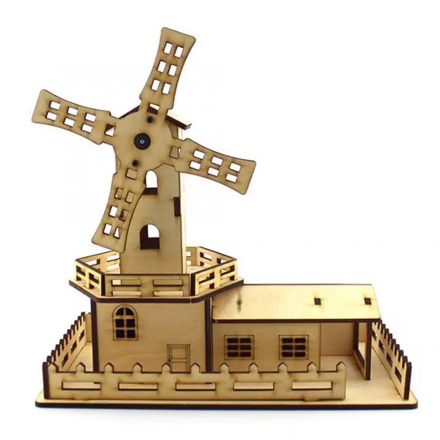 Wood DIY Assembly Windmill Rotation Lighting Children Education Toy Model with Music for kids Toy
Wood DIY Assembly Windmill Rotation Lighting Children Education Toy Model with Music for kids Toy