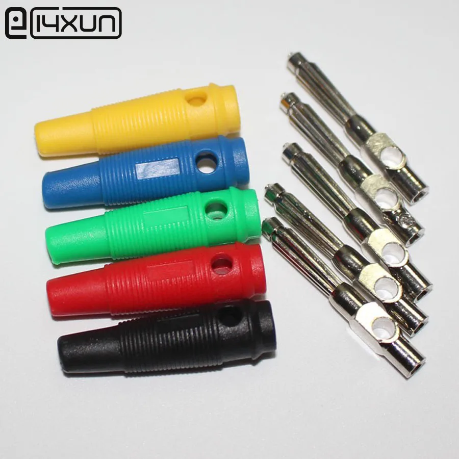 50pcs Good Quality Copper 4mm Audio Banana Plug Adaptor Connector 32A 30VAC-60VDC,High Elastic Superposition Plugs 6 color
50pcs Good Quality Copper 4mm Audio Banana Plug Adaptor Connector 32A 30VAC-60VDC,High Elastic Superposition Plugs 6 color