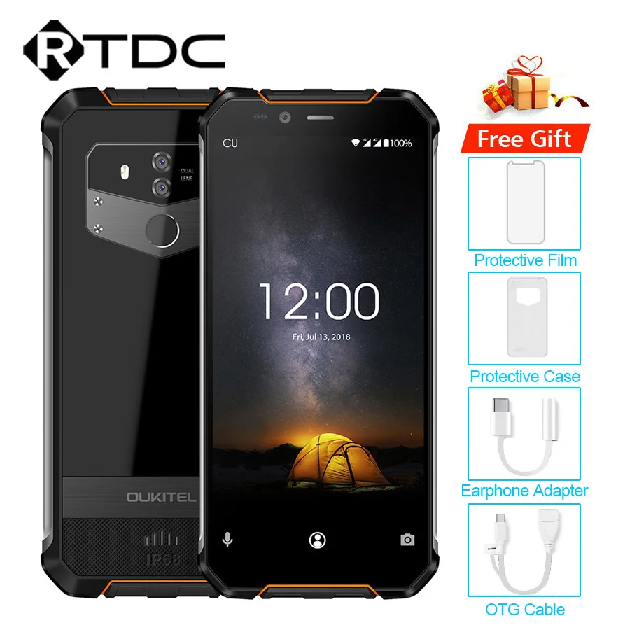 OUKITEL WP1 IP68 Waterproof Android 8.1 5.5''FHD Octa Core 4GB+64GB MTK6763 5000mAh 9V/2A Wireless Charging Mobile Phone
OUKITEL WP1 IP68 Waterproof Android 8.1 5.5''FHD Octa Core 4GB+64GB MTK6763 5000mAh 9V/2A Wireless Charging Mobile Phone