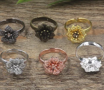 100pc 16*5mm Flower Pad ring blank Cameo Tray,Antique Bronze/Gold/Silver Ring setting,Handmade DIY Zakka jewelry Finding
100pc 16*5mm Flower Pad ring blank Cameo Tray,Antique Bronze/Gold/Silver Ring setting,Handmade DIY Zakka jewelry Finding