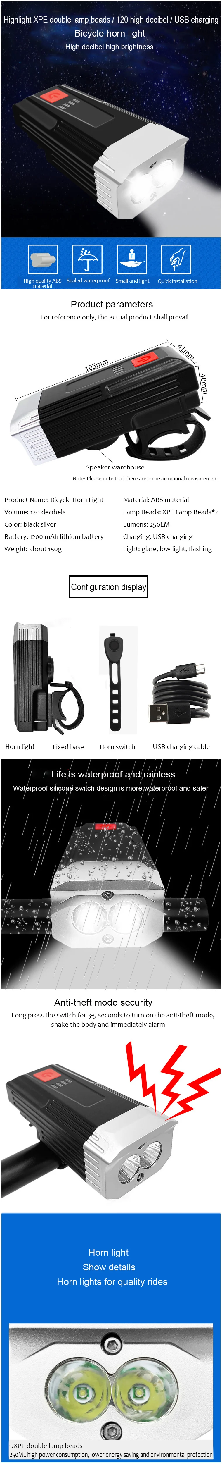 Discount Bike Horn bell alarm cycling light usb led lamp farol bicycle headlight luz bicicleta delantera bycicle fahrrad licht luces para 11 Discount Bike Horn bell alarm cycling light usb led lamp farol bicycle headlight luz bicicleta delantera bycicle fahrrad licht luces para 11