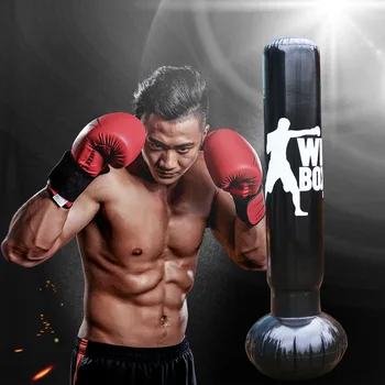 160cm Black Boxing Punching Bag Inflatable Free-Stand Tumbler Muay Thai Training Pressure Relief Back Sandbag with Air Pump
160cm Black Boxing Punching Bag Inflatable Free-Stand Tumbler Muay Thai Training Pressure Relief Back Sandbag with Air Pump