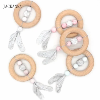 Dreamcatcher Baby Teether Bracelet Silicone Beads Beech Wood Ring Dream Catcher Rattle Teething Toys Baby Nursing Shower Gifts
Dreamcatcher Baby Teether Bracelet Silicone Beads Beech Wood Ring Dream Catcher Rattle Teething Toys Baby Nursing Shower Gifts