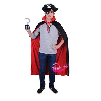Shanghai Story man Halloween costume masquerade pirate cosplay costumes cloak + hat + hook stage performance clothes set
Shanghai Story man Halloween costume masquerade pirate cosplay costumes cloak + hat + hook stage performance clothes set