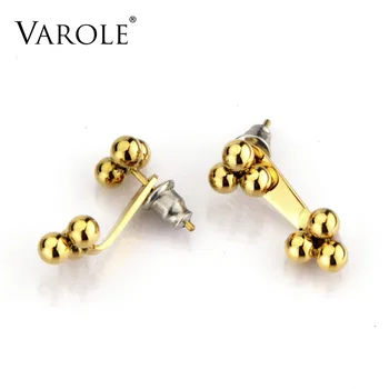 VAROLE Minimalist Metal Bead Point Ear Jacket Earing Gold Color Stud Earrings for Women Stainless Steel Earrings Jewelry Brincos
VAROLE Minimalist Metal Bead Point Ear Jacket Earing Gold Color Stud Earrings for Women Stainless Steel Earrings Jewelry Brincos